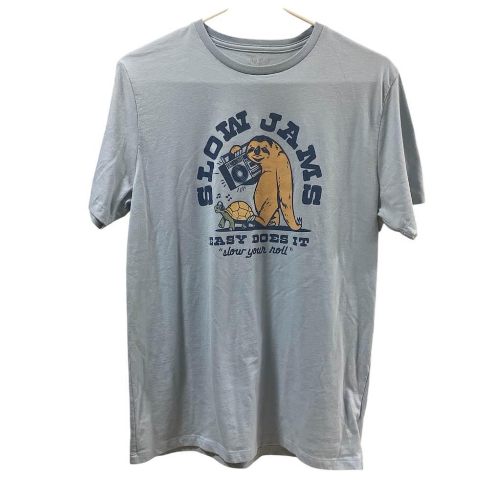 Old Navy Graphic Tee in Light Blue Size M - Picture 1 of 8